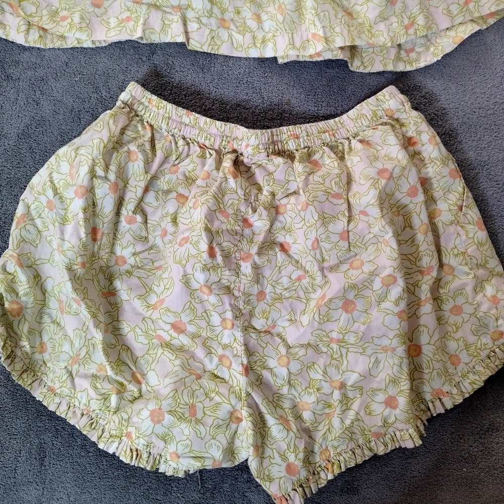 Piyama Elsie Sleep Set Cotton poppies Print Sz S - Picture 6 of 7